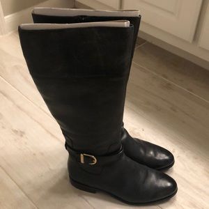 COLE HAAN wide calf riding boot